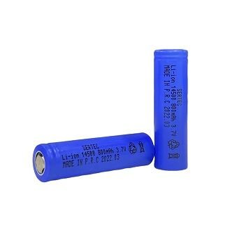 3.7V Liıon 14500 Aa  800 Mah 1C Şarjlı Pil (1077)