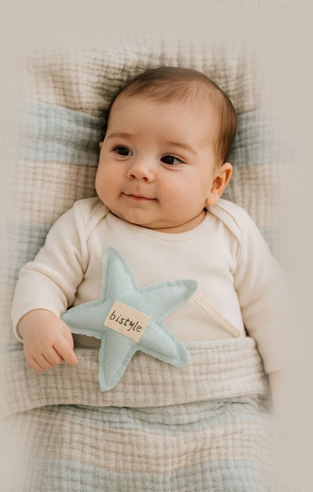 Bistyle Müslin Battaniye Uyku Arkadaşli My Teddy 70157 85x85cm Mint