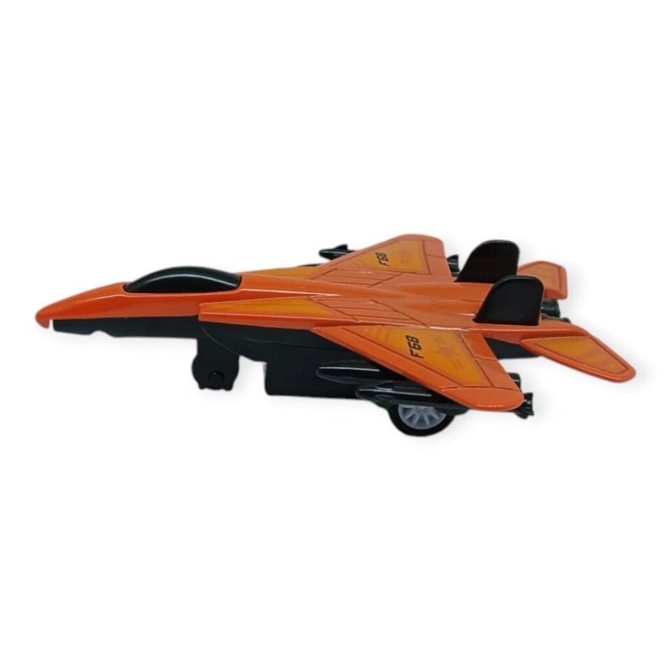 Çek Bırak Metal Mini Savaş Uçağı 10 cm - Kırmızı