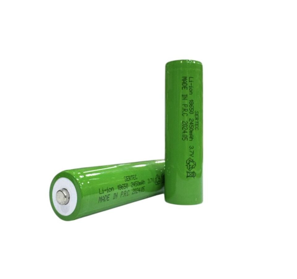 18650 3.7V 2450 Mah 1C Liıon Şarjlı Pil Başlı (1077)
