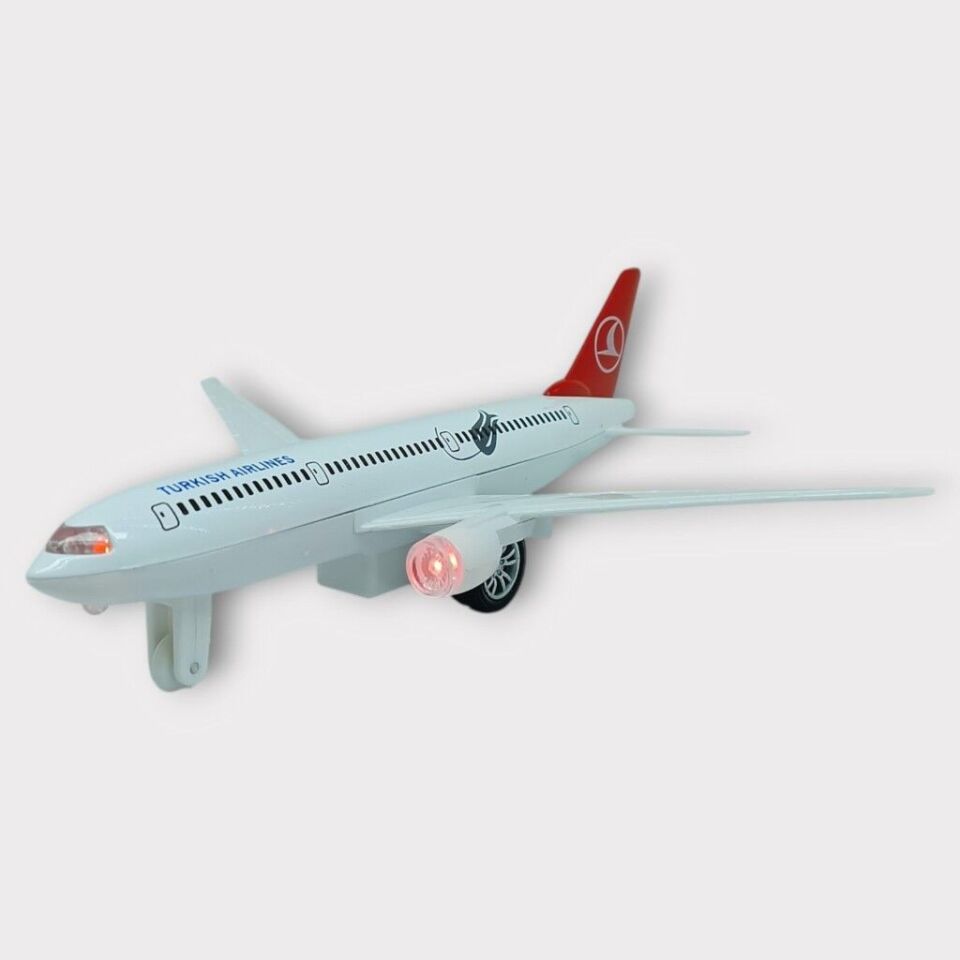 Çek Bırak Metal Yolcu Uçağı - 18 cm - Orta Boy