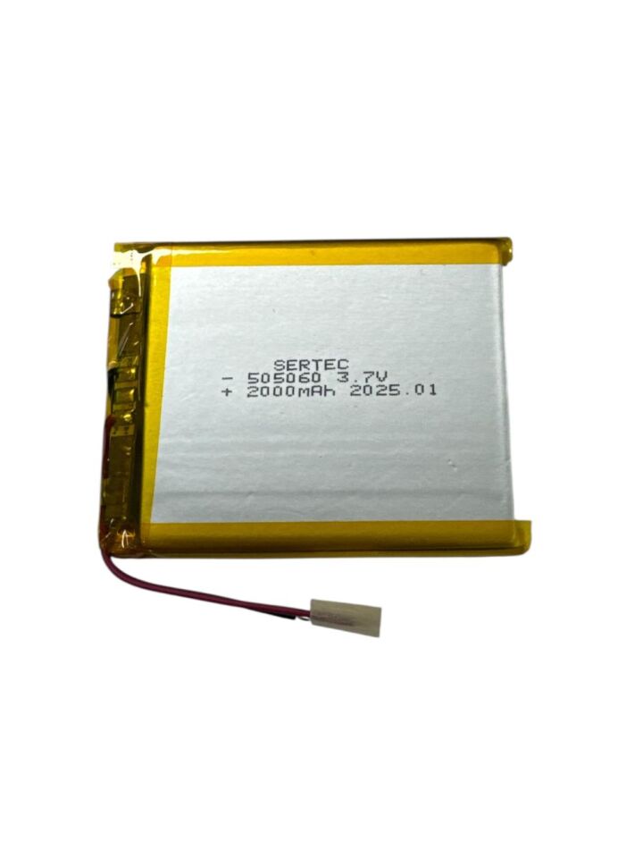 505060 3.7V 2000 Mah Lipolymer Pil Devreli/1.5A (1077)