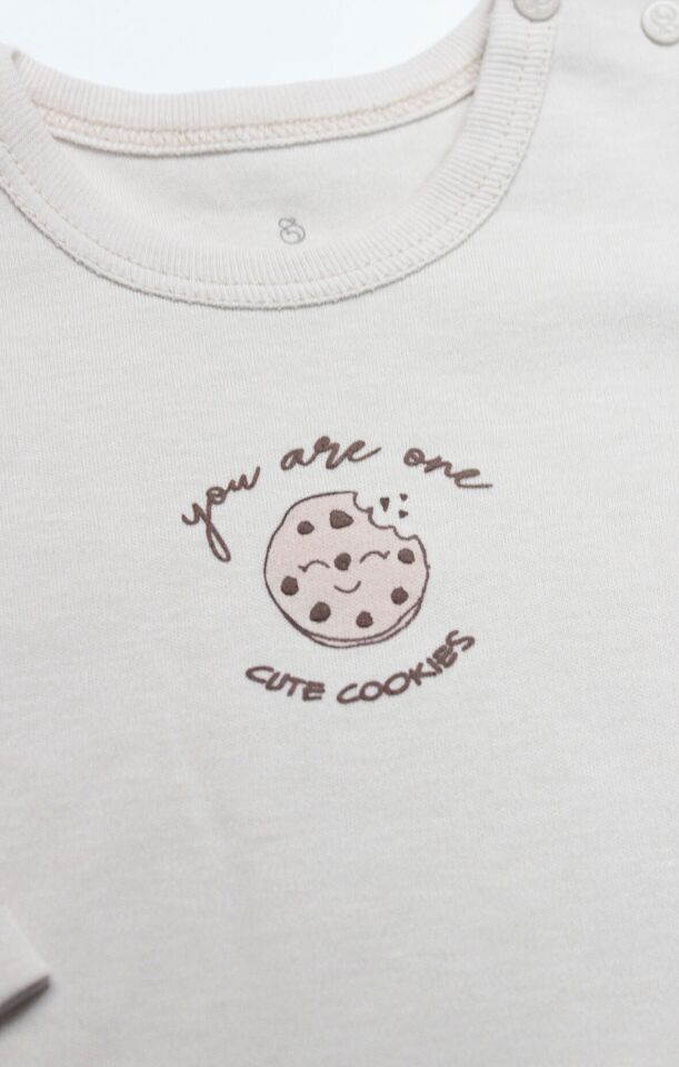 Bistyle 2li Takım Cookies Cute Happy 14120 Somon 9-12 Ay - Somon