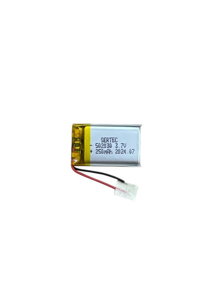 502030 3.7V 250 Mah Lipolymer Pil Devreli/1.5A (1077)