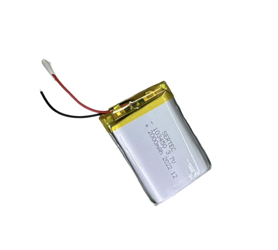 103450 3.7V 2000 Mah Lipolymer Pil Devreli/1.5A (1077)