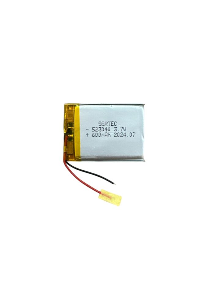 523040 3.7V 600 Mah Lipolymer Pil Devreli/1.5A (1077)
