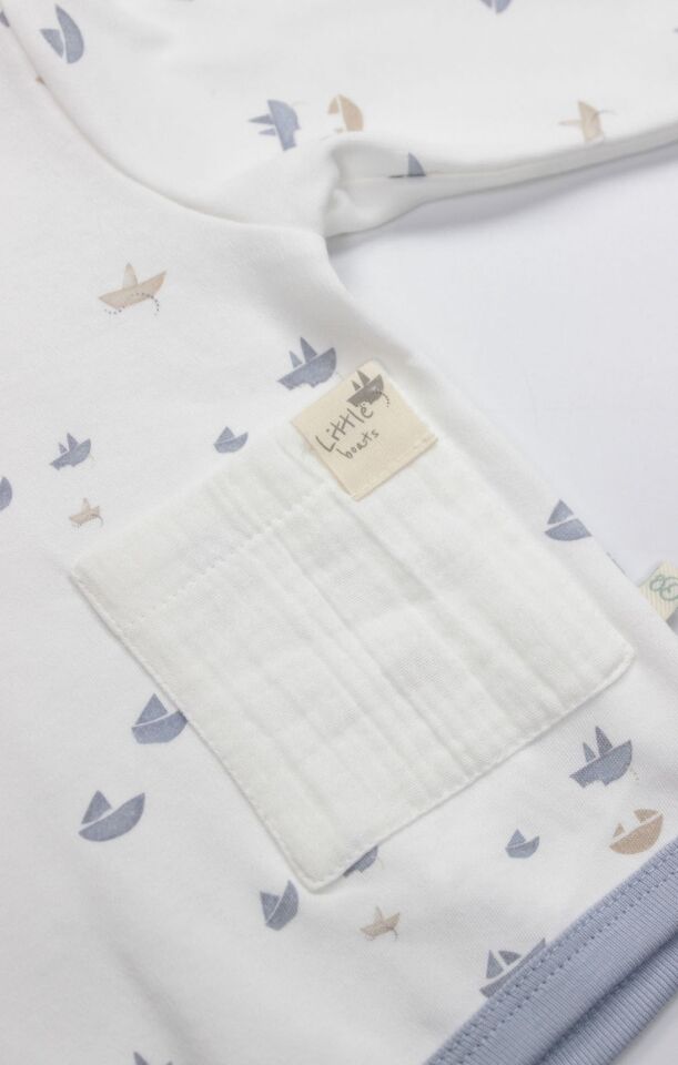 Bistyle 2li Takım Little Boats 14127 Ekru