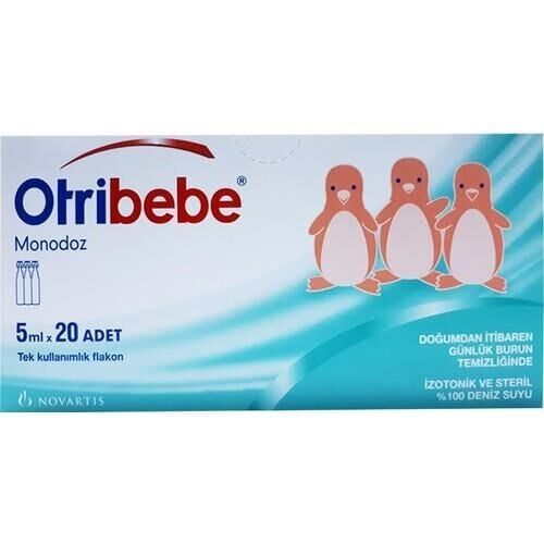 Otribebe Monodoz Serum Fizyolojik %100 Doğal Deniz Suyu 5 ml x 20 Flakon