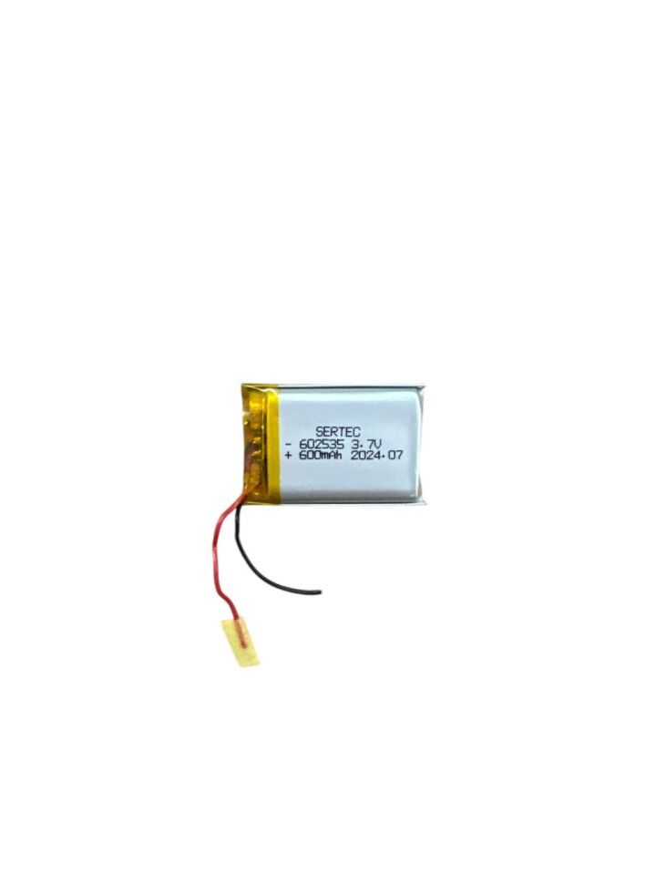 602535 3.7V 600 Mah Lipolymer Pil Devreli/1.5A (1077)