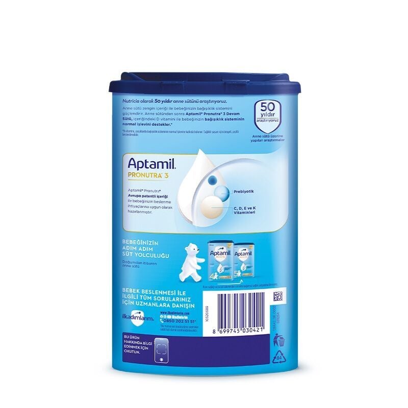 Aptamil Devam Sütü Maması No3 9-12 Ay 800 Gr