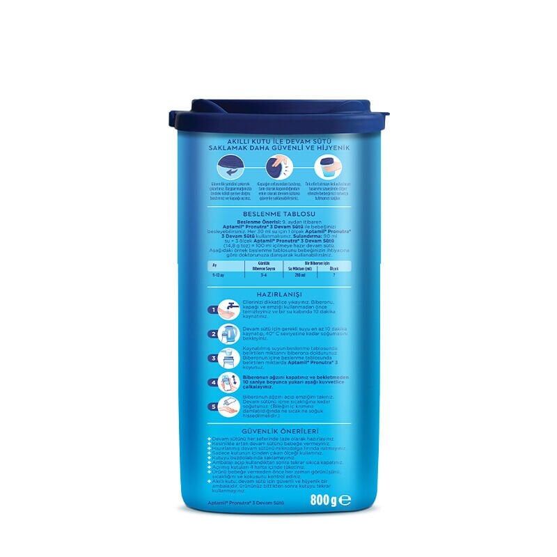 Aptamil Devam Sütü Maması No3 9-12 Ay 800 Gr