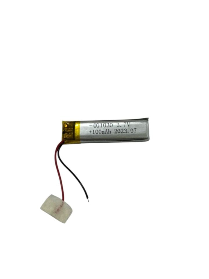 401030 3.7V 100 Mah Lipolymer Pil Devreli/1.5A (1077)