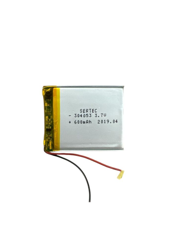 304053 3.7V 600 Mah Lipolymer Pil Devreli/1.5A (1077)