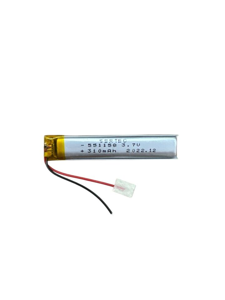 551158 3.7V 310 Mah Lipolymer Pil Devreli/1.5A (1077)