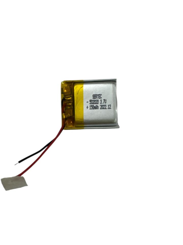 502020 3.7V 150Mah Lipolymer Pil Devreli/1.5A (1077)