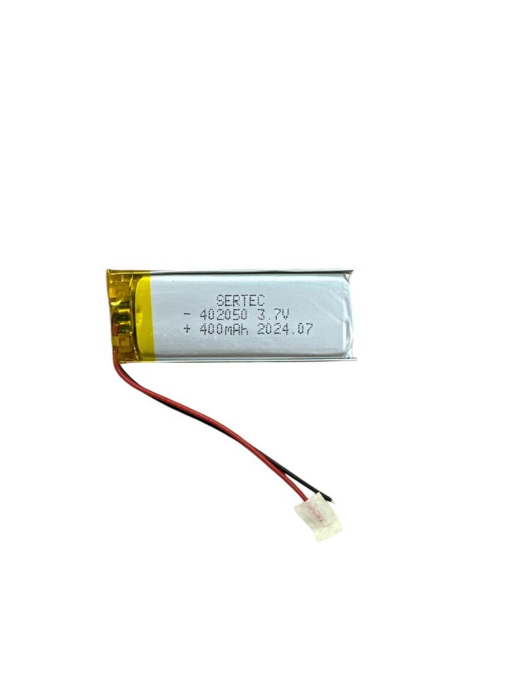 402050 3.7V 400Mah Lipolymer Pil Devreli/1.5A (1077)