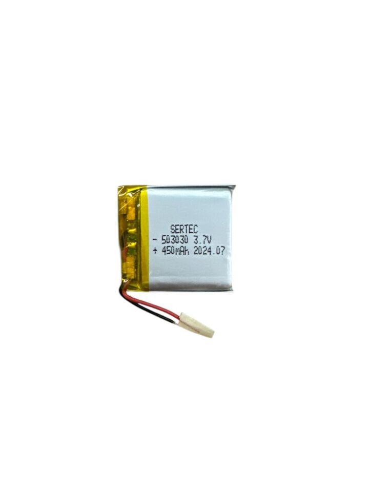 503030 3.7V 450Mah Lipolymer Pil Devreli/1.5A (1077)