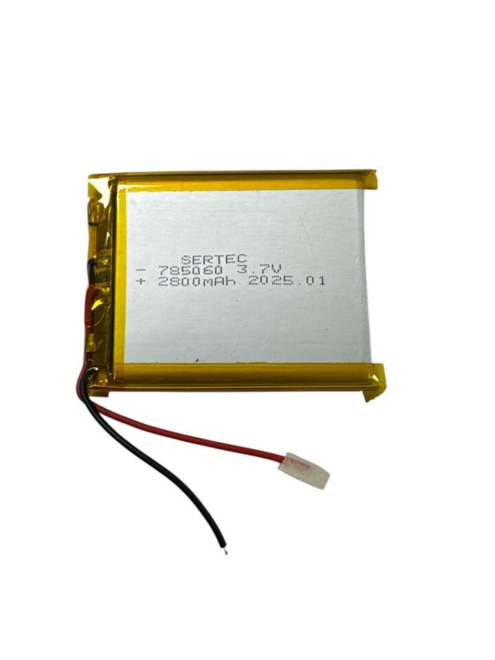 785060 3.7V 2800Mah Lipolymer Pil Devreli/1.5A (1077)