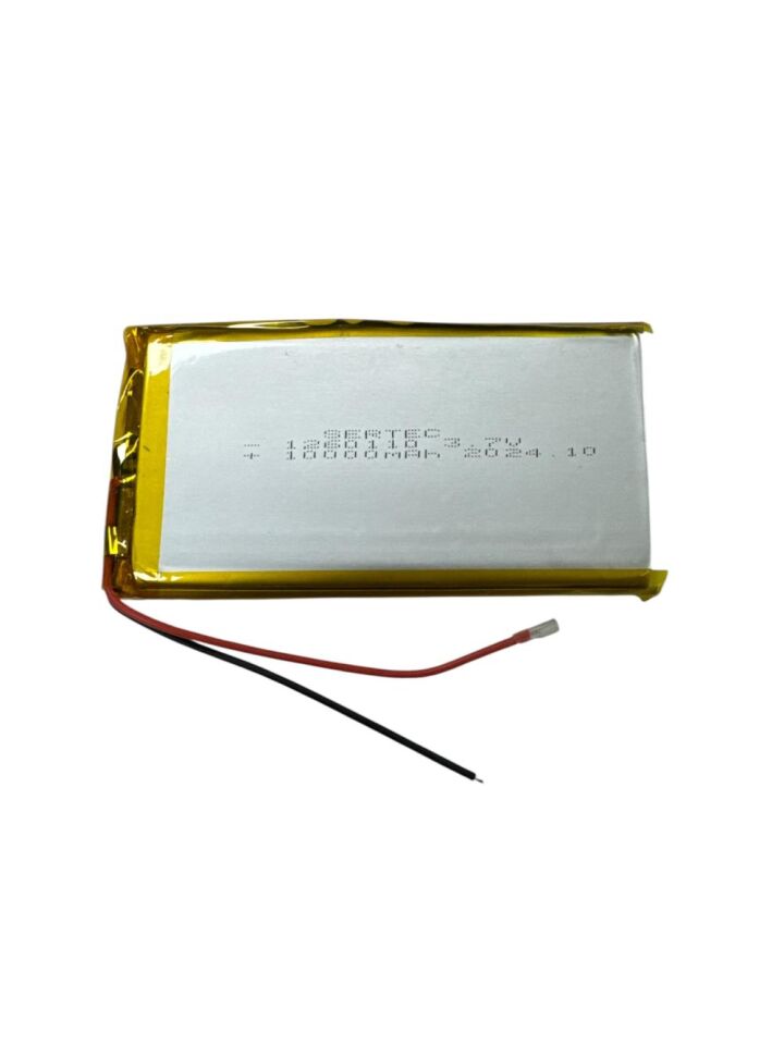 1260110 3.7V 10.000Mah Lipolymer Pil Devreli/1.5A (1077)