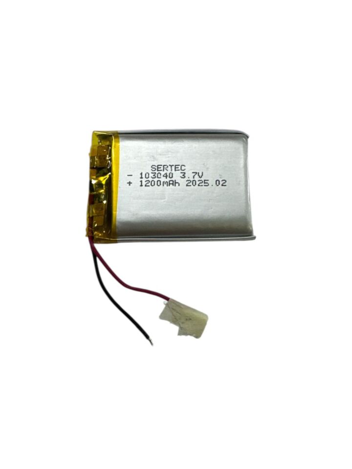 103040 3.7V 1200Mah Lipolymer Pil Devreli/1.5A (1077)