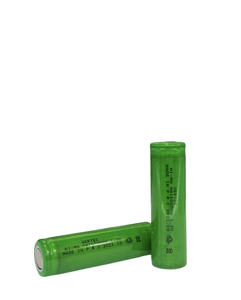 1.2V 1600 Mah  Aa  Nimh Şarjlı Pil  Başsız / Flat Head (1077)