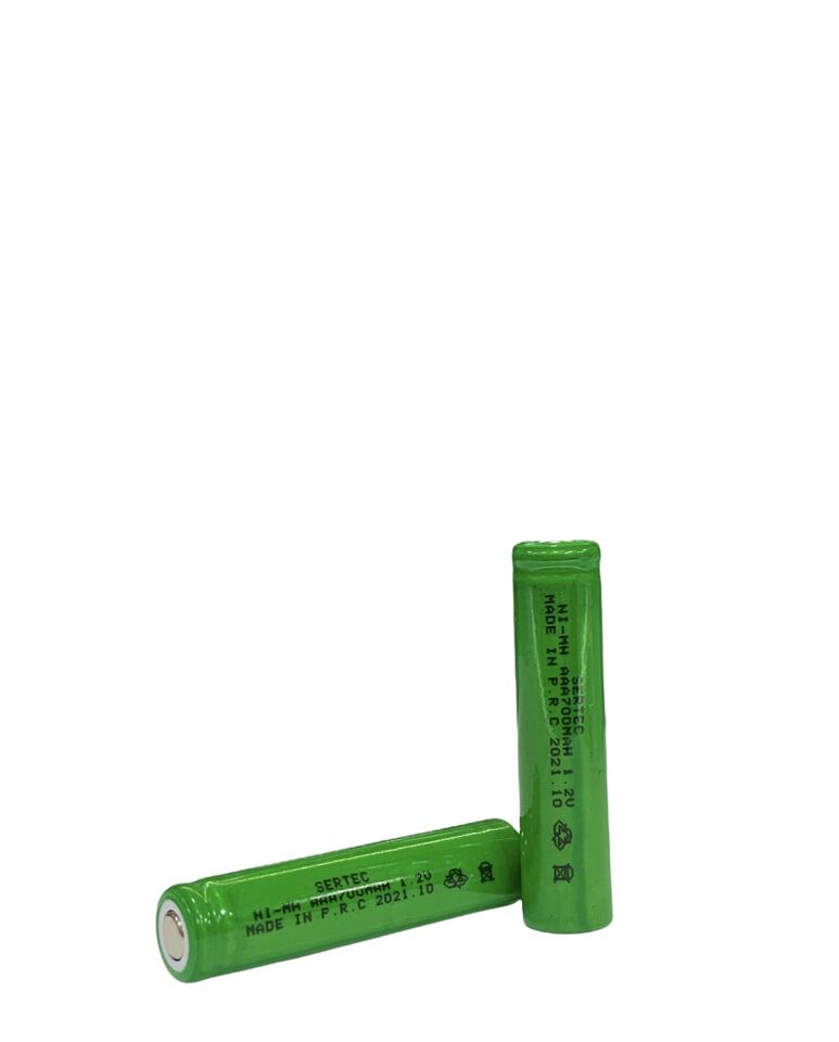 1.2V 700 Mah  Aaa  Nimh Şarjlı Pil  Başsız / Flat Head (1077)