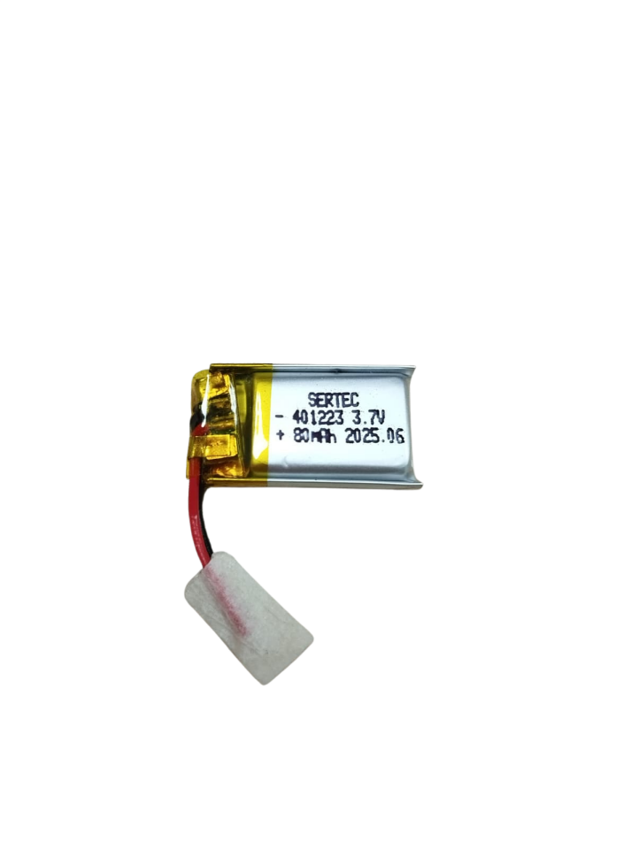 401223 3.7V 80 Mah Lipolymer Pil (Devreli/1.5A) (1077)