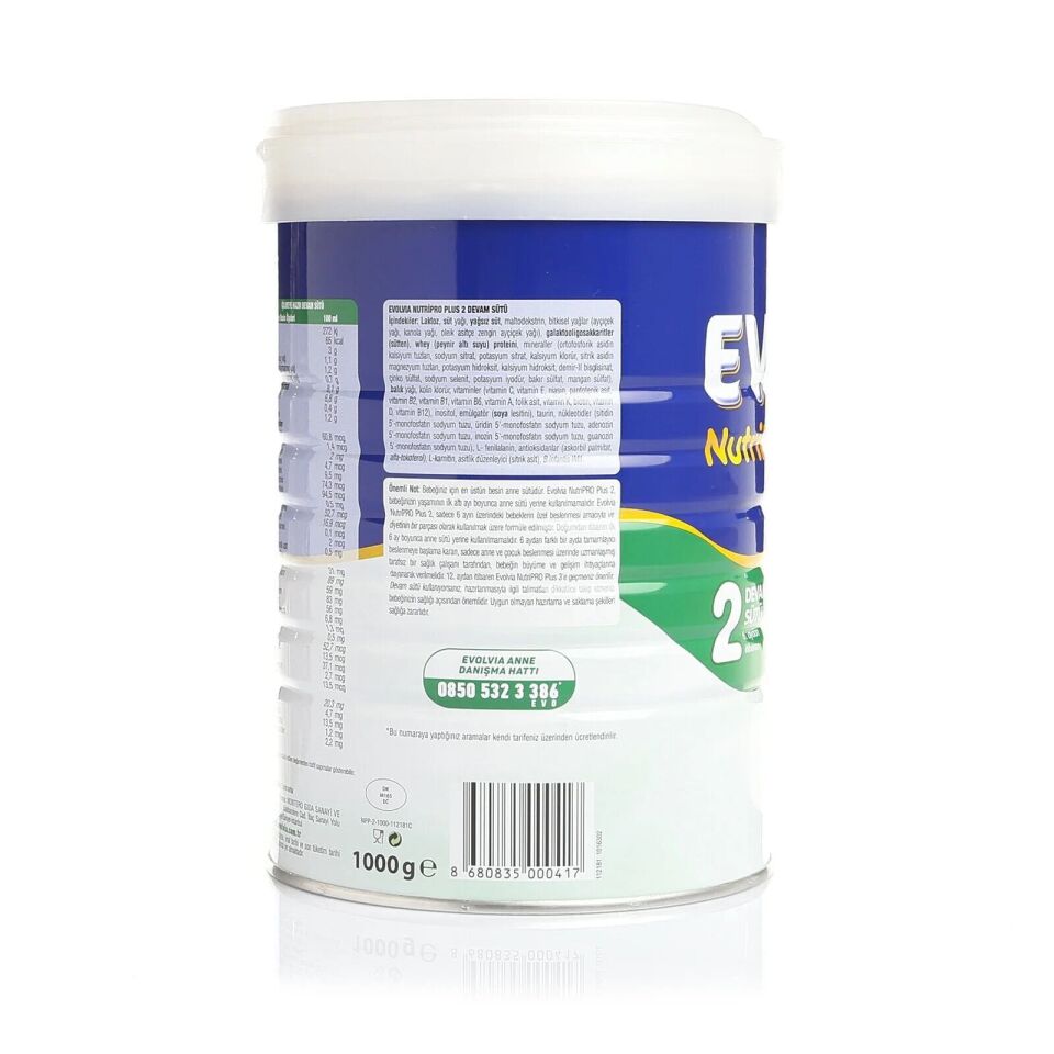 Evolvia NutriPRO Plus Bebek Devam Sütü 2 800 Gr