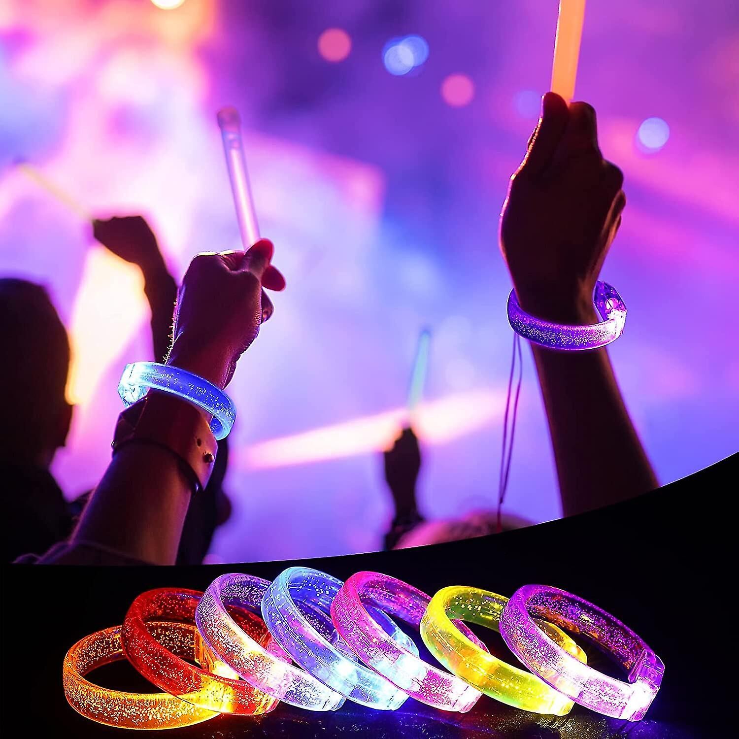 LED Işıklı Pilli Bileklik