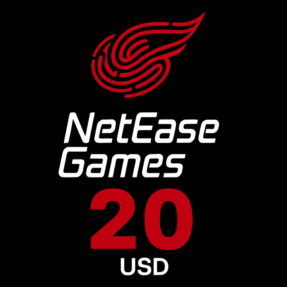 Netease 20 Usd Pay Gift Card