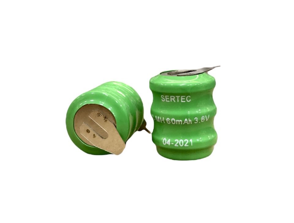 3.6V 3S1P 60 Mah 2 Pin Nımh Buton Pil (1077)