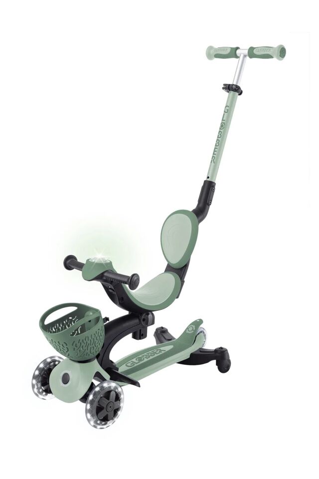 Globber Go Up Baby 360 Scooter (Işıklı) Zeytin Yeşili