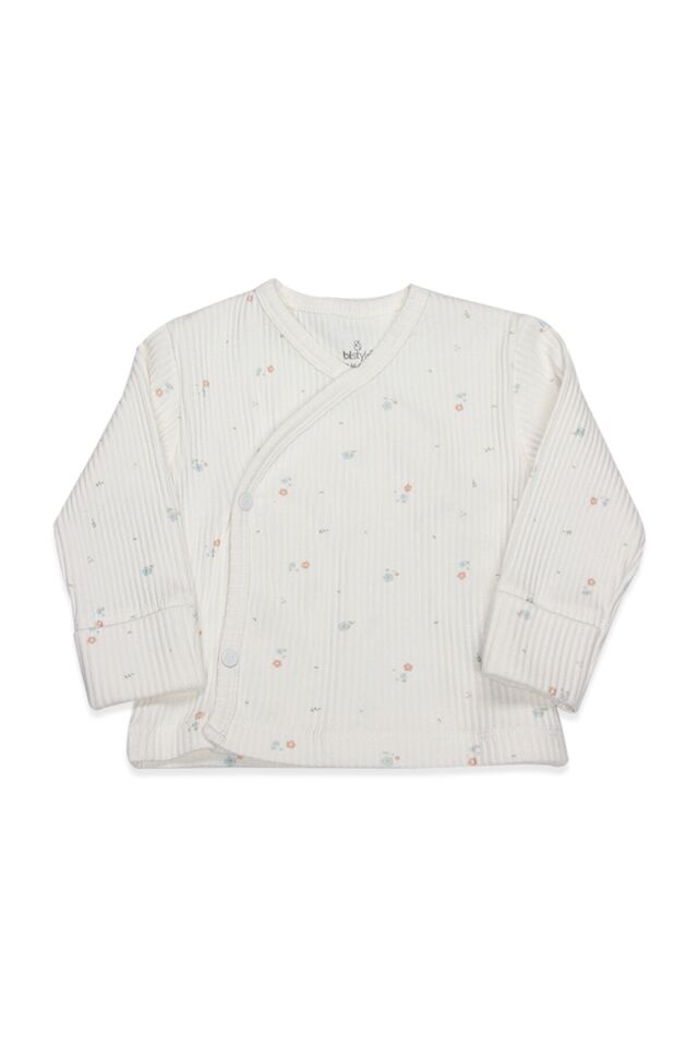 Bistyle Bloom White 3'Lü Zıbın Takım 13112 Ekru Gül Kurusu