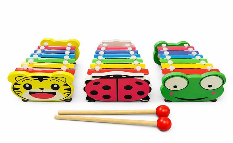 Ahşap 8 Notalı Ksilofon Müzik Aleti