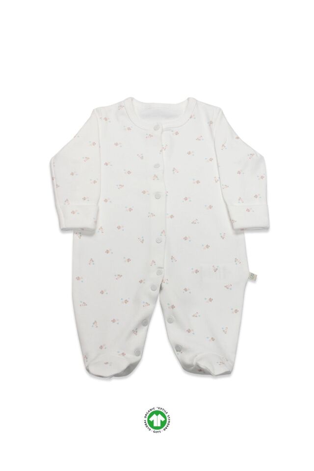 Bistyle Grow İn Love Bebe Tulum 15103 Pembe Ekru