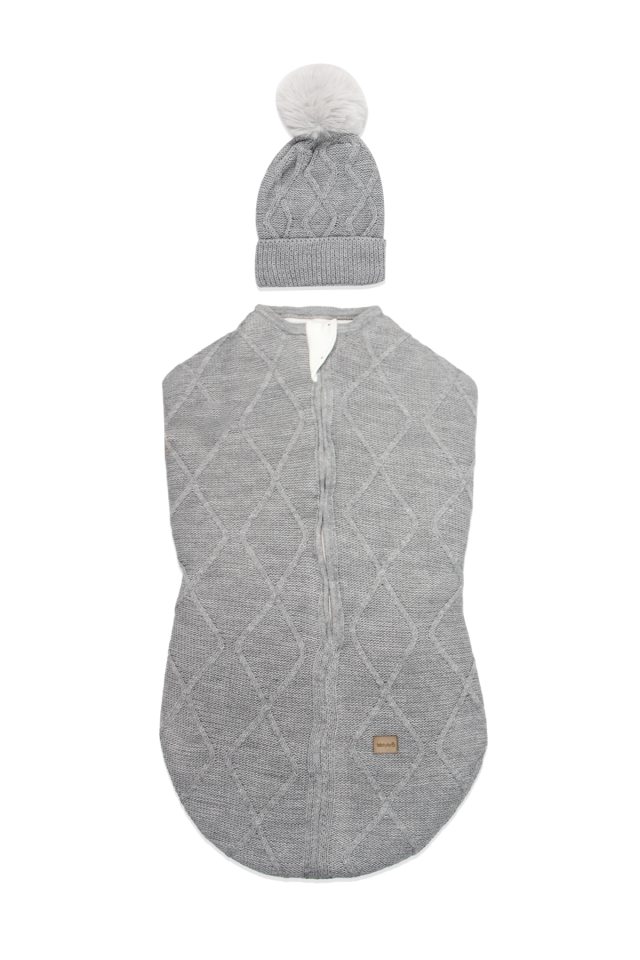 Bistyle Baby İn Swadding Triko Kundak 75108 Gri