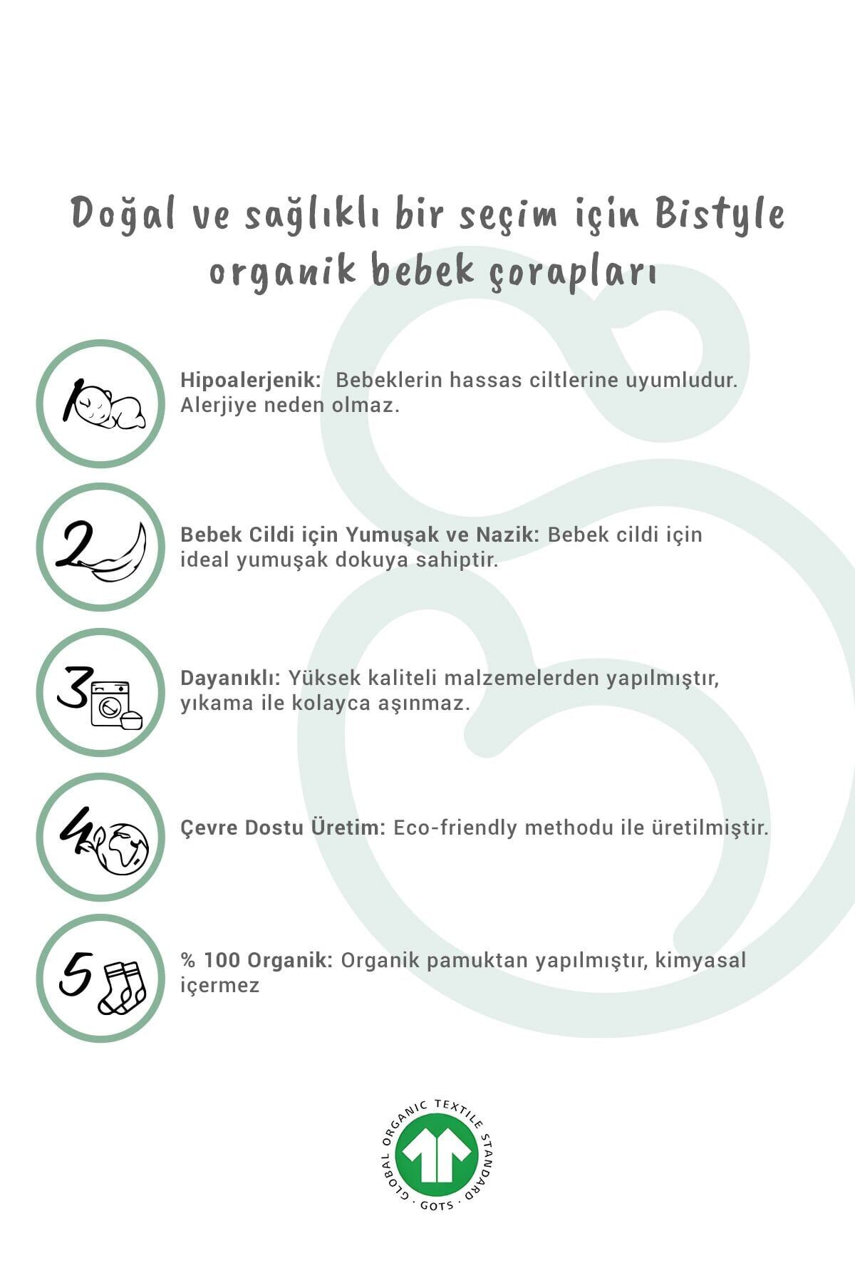 Bistyle 2'Li Penye Babet Silikon Çemberli Çorap 30102 Nil Beyaz