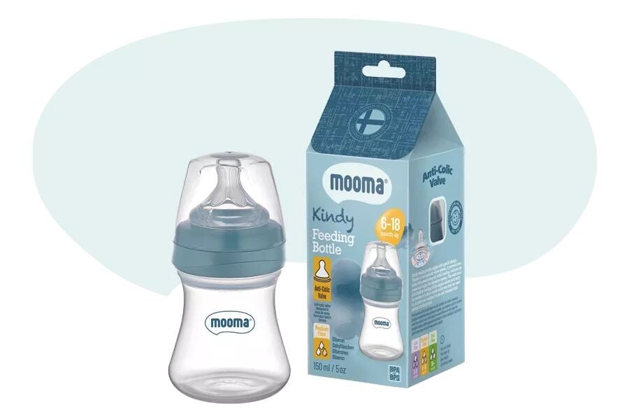 Biberon Anti Kolik Biberon 150 Ml Kapaklı Biberon 6  18 Ay (Orta Akış) (1077)