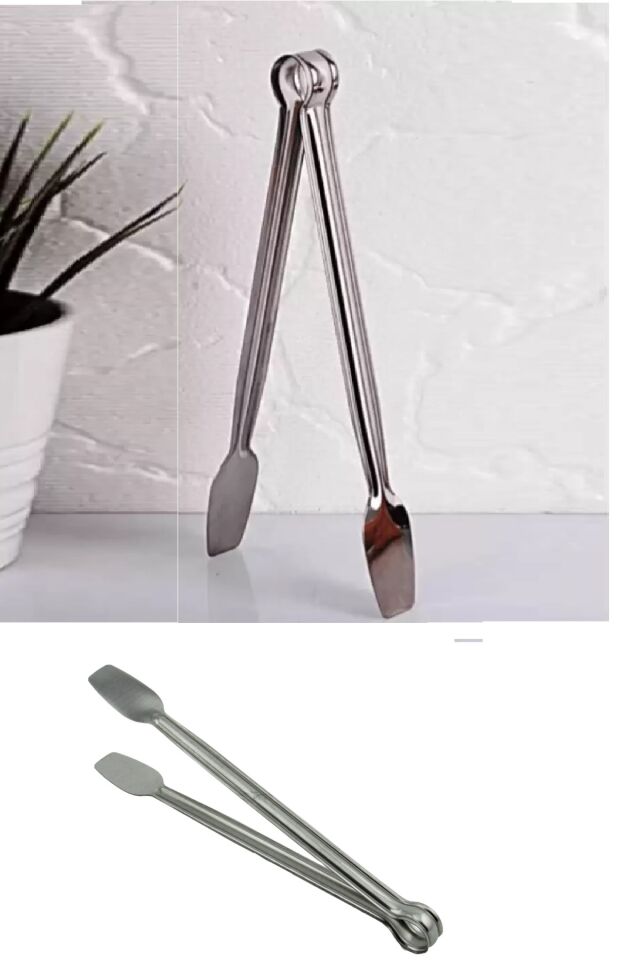 Paslanmaz Mutfak Maşası  27 Cm Mangal Barbekü Maşası (1077)