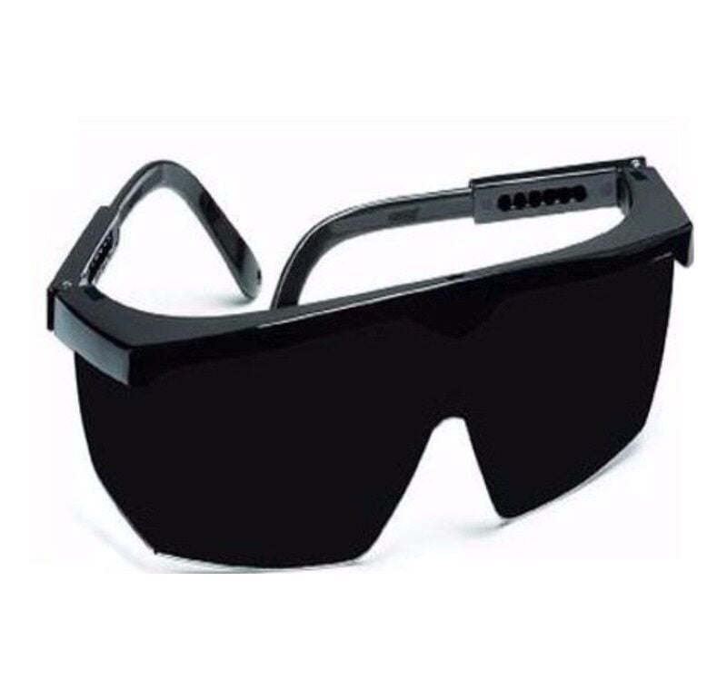 Korumalı Laboratuvar Gözlüğü Siyah / Çapak Gözlüğü (1077)