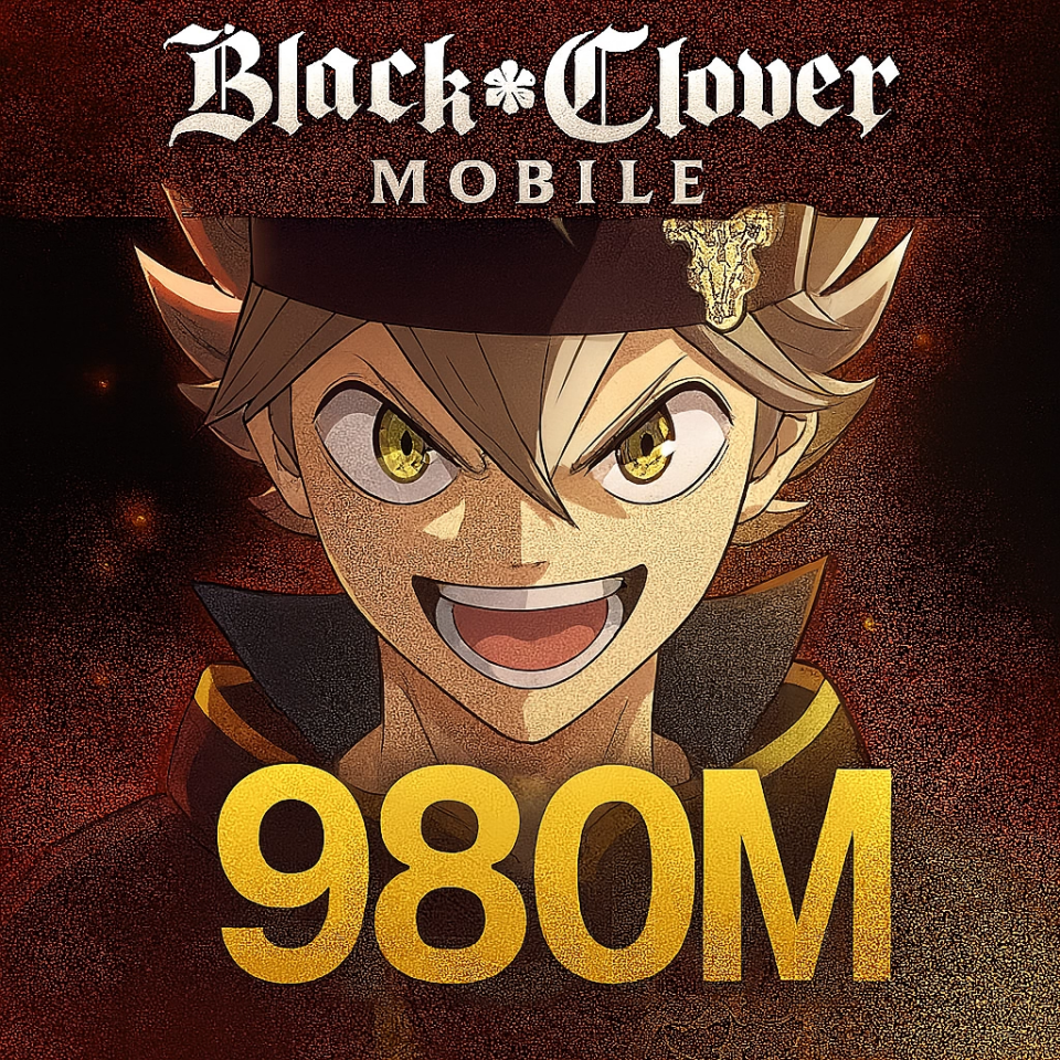 Black Clover Mobile 980 M Diamond