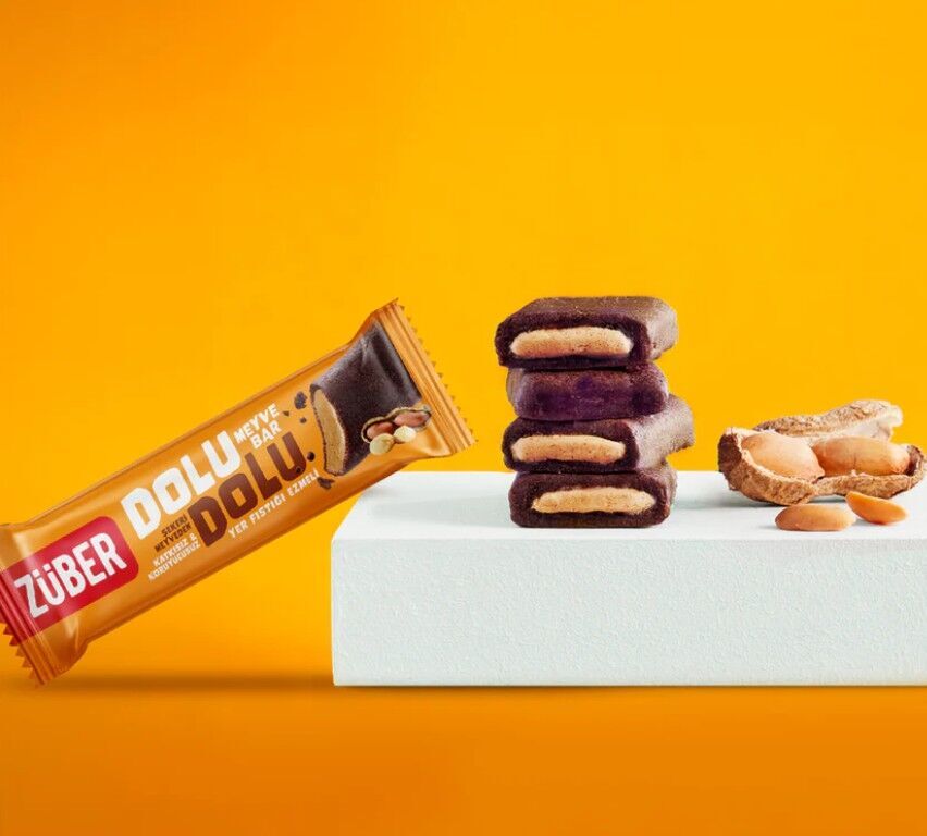 Züber Dolu Dolu Fıstık Ezme Meyve Bar 30 Gr