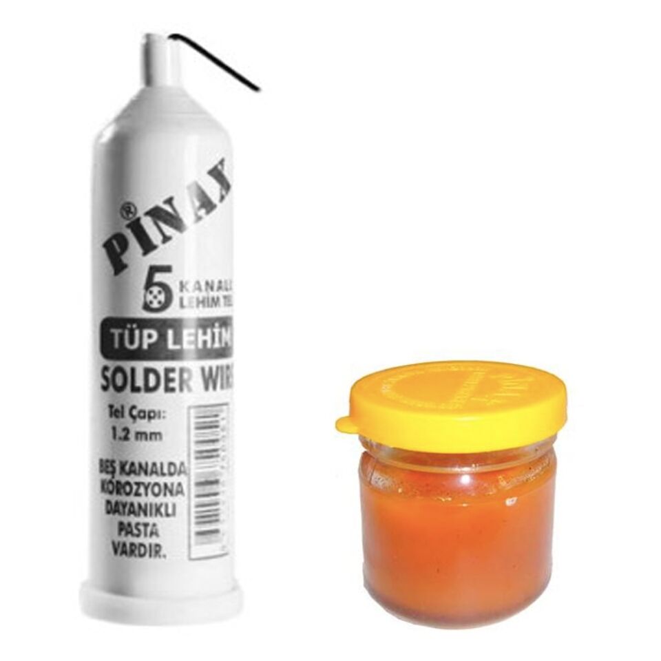 Tüp Lehim Teli Ve Lehim Pastası Set (1077)