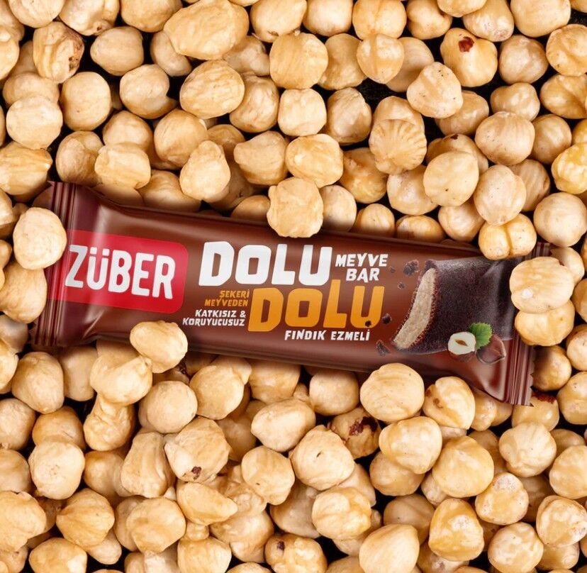 Züber Dolu Dolu Fındık Ezme Meyve Bar 30 Gr