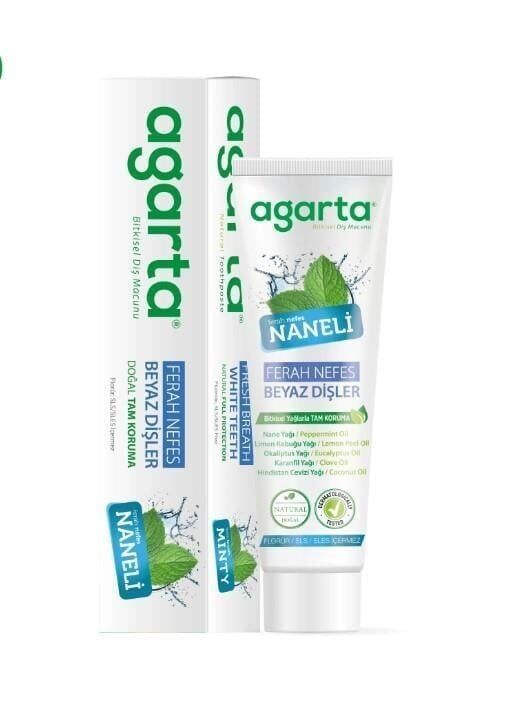 Agarta Doğal Diş Macunu 100 ml Nane Özlü