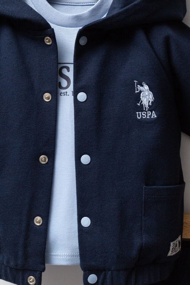 U.S. Polo Assn 3'lü Takım USB2542 Lacivert 3 Yas - Lacivert