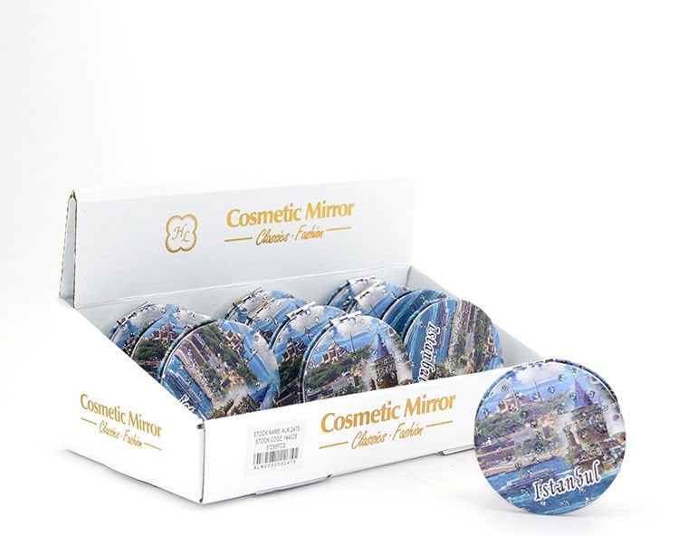 Taşlı İstanbul Tasarımı El Aynası İnce Model 1