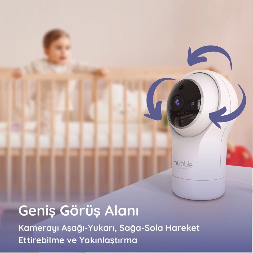 Hubble Nursery View Premium 5 Dijital Bebek Kamerası HBL19