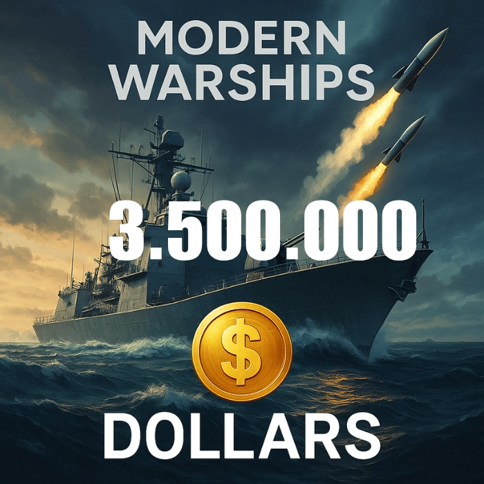 Modern Warships 3.500.000 Dolar
