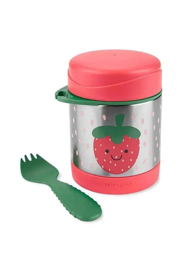 Skip Hop Zoo Paslanmaz Çelik Termos 325 ml Çilek Çilek